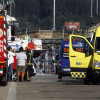 Incendio nunha embarcación deportiva no porto de Sanxenxo