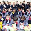 A Taponeta Solidaria recolle tapóns no colexio Doroteas