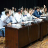 El grupo del PP en el pleno del Concello de Pontevedra