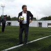 Visita do alcalde ao novo campo de fútbol de Cerponzóns