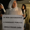 A Santa Compaña clama contra a privatización da sanidade pontevedresa