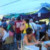 Celebración de la Recalada en el muelle de Arcade