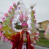 Participantes en el desfile de carnaval 2016 en Poio