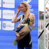 Carrera élite femenina en la Copa del Mundo de Triatlón de Pontevedra