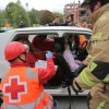 Simulacro de accidente en Poio con dos muertos y varios heridos