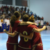 Partido entre las selecciones femeninas de España y Portugal de fútbol sala en A Seca