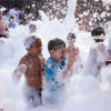 Fiesta de la espuma en A Pedreira por la vuelta al cole