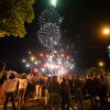 Fuegos artificiales del sábado de inicio de las Fiestas de la Peregrina 2015