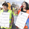 Marcha vecinal en Campañó contra el proyecto de la variante de Alba