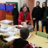 Marica Adrio votando nas eleccións do 10N