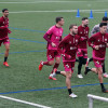 Primer entrenamiento del Pontevedra CF después de las vacaciones de Navidad del 2021