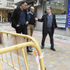 O alcalde de Pontevedra, Miguel Anxo Fernández Lores, visita as obras da rúa Lepanto 