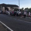 Velatorio de protesta por el cierre del consultorio de Ponte Sampaio