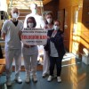 Protesta de profesionales de los PAC del área sanitaria de Pontevedra-O Salnés, en el Centro de Salud de Caldas