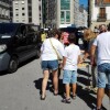 Protesta dos vendedores ambulantes de Pontevedra