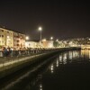 Lanzamiento de fuegos artificiales en el primer día de las Festas da Peregrina 2024