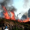 Terceiro día de incendios en Vilar e O Rañadoiro, en Ponte Sampaio