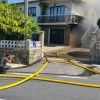 Incendio en una vivienda en el lugar de A Barcia, en Marcón