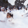 Fiesta de la espuma en A Pedreira por la vuelta al cole