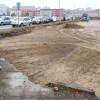 Obras no estacionamiento disausorio fronte ao Pavillón de Deportes