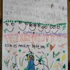 Cartas e debuxos escolares de apoio a Paula Dapena