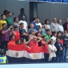 Partido de semifinal entre Egipto y Francia en el Municipal