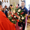 Ofrenda floral del Pontevedra CF a la Virgen Peregrina para la temporada 2024-2025