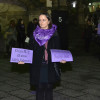 Acción de la Plataforma Feminista Galega en Pontevedra con motivo del 25-N