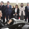 Inauguración de Edugal 2020 coa conselleira Carmen Pomar probando un vehículo realizado por un equipo da Universidade de Vigo