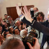 Alfonso Rueda celebra la victoria en las elecciones gallegas