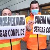Concentración do persoal de Ambulancias Civera no Hospital Montecelo