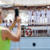 Chegada do buque Juan Sebastián Elcano á Escola Naval de Marín