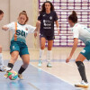 Miriam Ruiz, no partido de liga entre Marín Futsal e STV Roldán na Raña