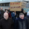 Protesta de vecinos de Vilaboa ante la Xunta de Galicia reclamando la aprobación del PXOM