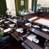 Pleno de la corporación municipal de Pontevedra en el Pazo Provincial