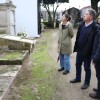 Visita de Miguel Anxo Fernández Lores y Anabel Gulías a San Amaro