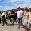 Celebración de la Recalada en el muelle de Arcade