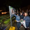 Acto de pegada de carteles para las elecciones municipales de Pontevedra