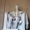 Estatua de Abraham Lincoln no seu Memorial
