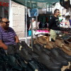 Sinaí Giménez en el mercado ambulante de Marín de los jueves