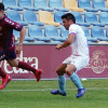 Oier Calvillo, en el primer partido de liga de 2ª RFEF entre Pontevedra y Compostela en Pasarón