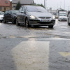 Imaxes do temporal en diferentes rúas de Pontevedra