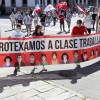 Concentración de delegados sindcales de la CIG contra el acuerdo estatal que prorroga los ERTE