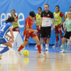 Partido de liga entre Poio Pescamar y LBTL Futsal Alcantarilla en A Seca