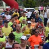 Participantes na terceira edición da carreira +8K de San Xoán de Poio
