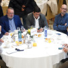 Almorzo de Telmo Martín e Alfonso Rueda con empresarios de Sanxenxo