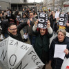 Protesta ante la Xunta de Galicia de los funcionarios de Justicia