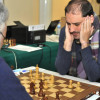 Una de las partidas del I Open Internacional de Xadrez de Pontevedra