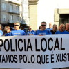 Protesta de la Policía Local de Pontevedra
