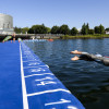 Entrenamientos de natación de la Copa del Mundo de Triatlón